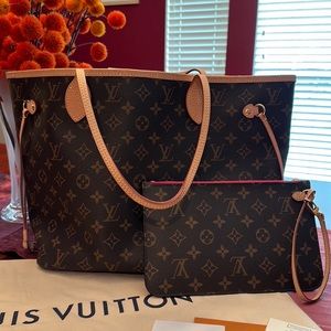 AUTHENTIC Louis Vuitton Monogram NEVERFULL MM